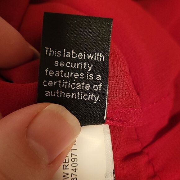 DVF Red silk chiffon draped crowl Reara Dress - Picture 7 of 9